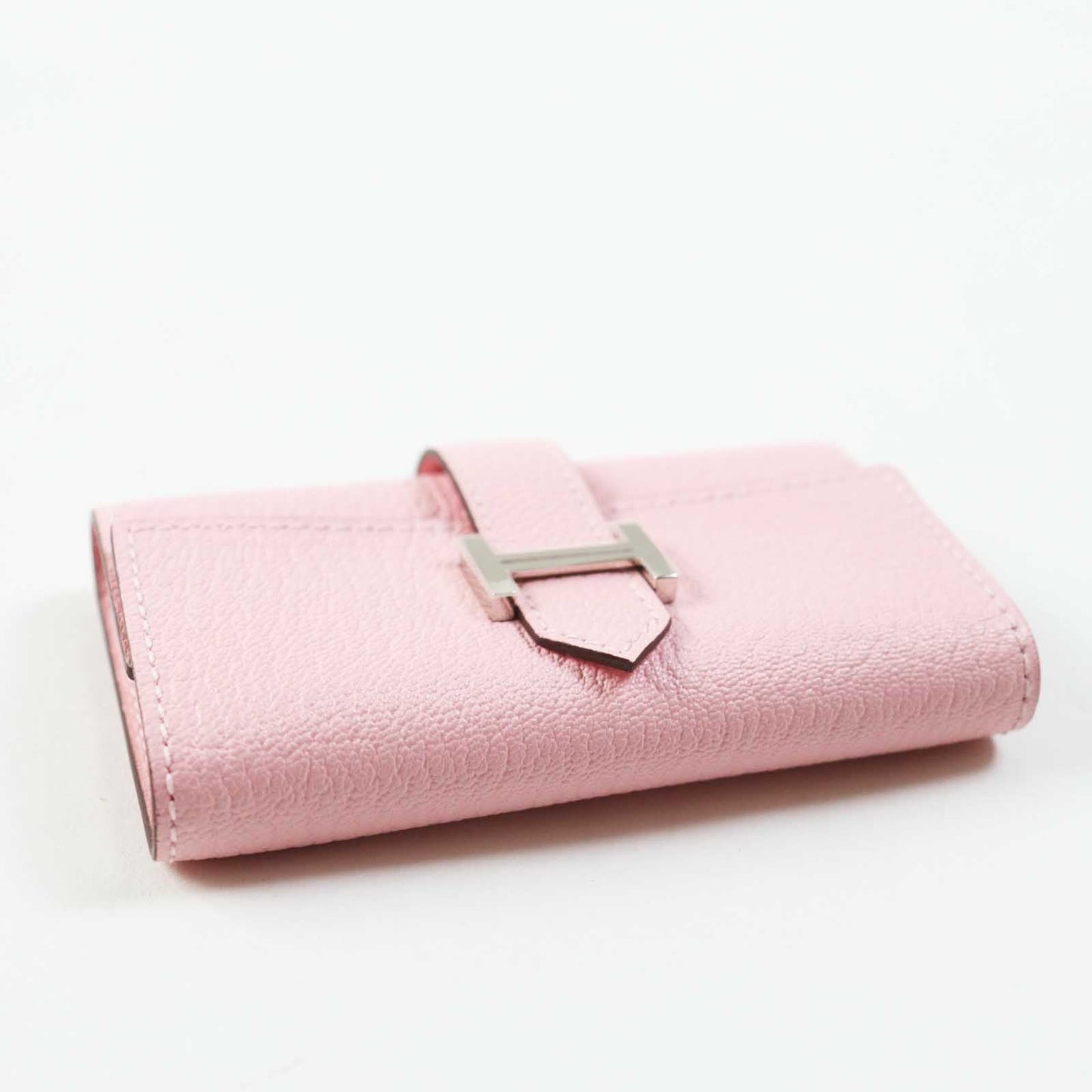 HERMES Key case Key holder  Chevre Misol Rose Confetti Bean