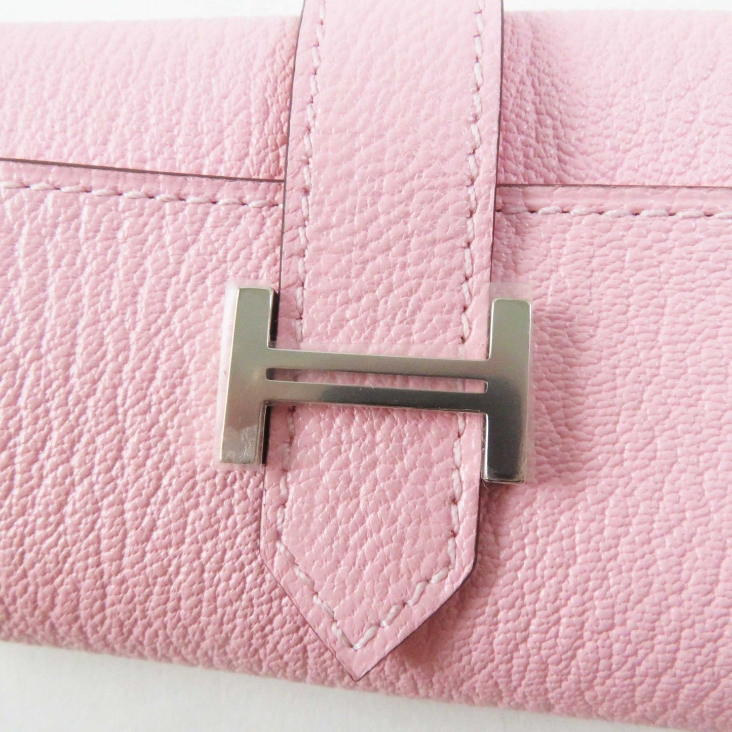 HERMES Key case Key holder  Chevre Misol Rose Confetti Bean