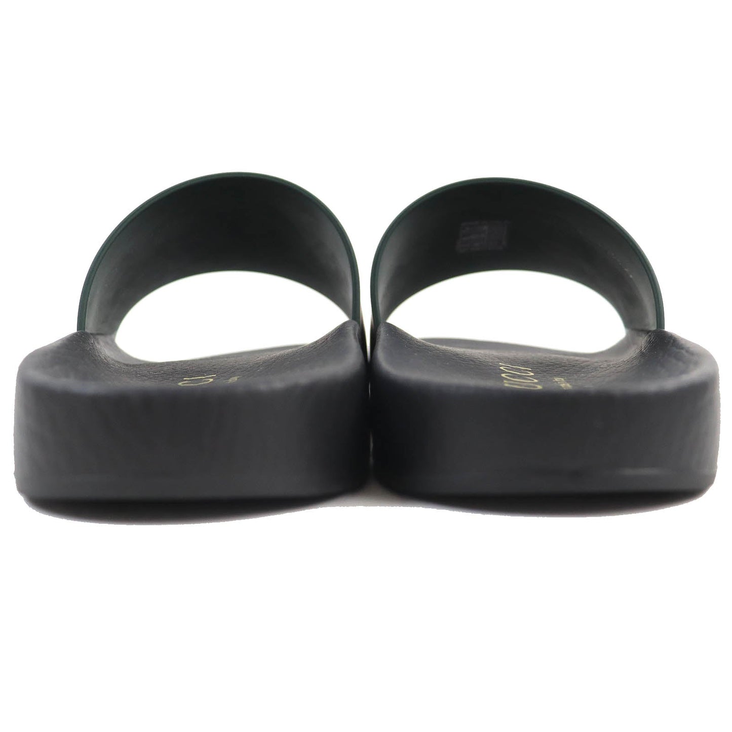 GUCCI Sandals 723353 rubber Black Green Red White 8