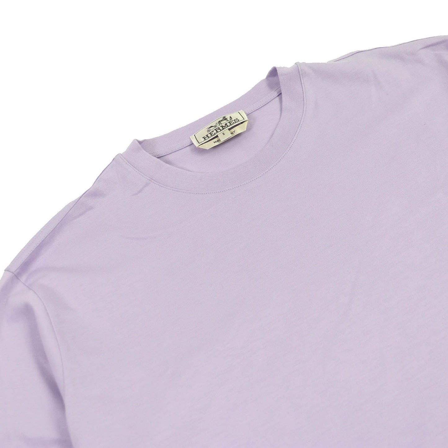 HERMES Short sleeve T-shirt cotton lavender S