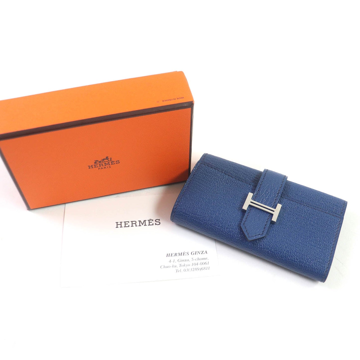 HERMES Key case Key holder  Shave Brude malt Bean