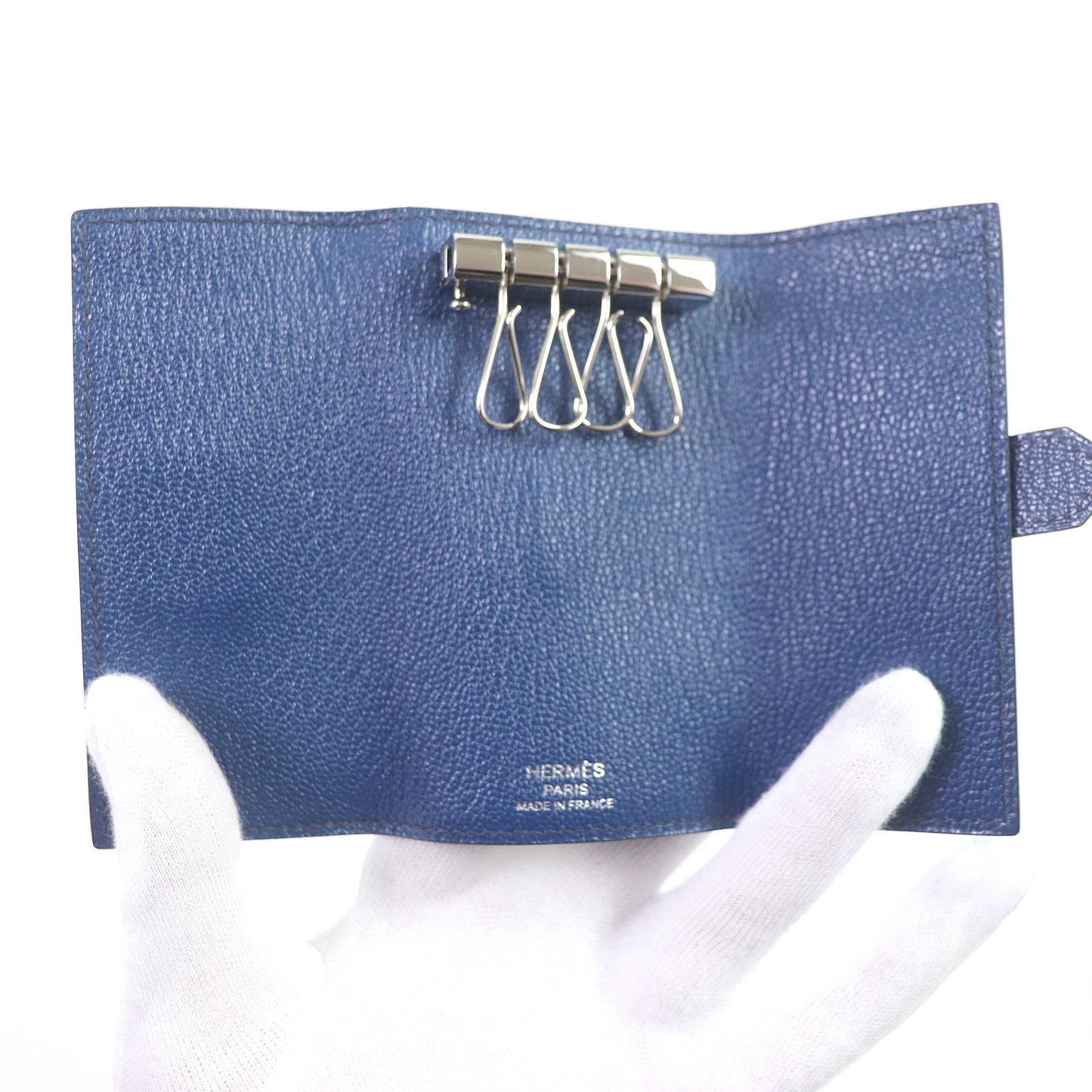 HERMES Key case Key holder  Shave Brude malt Bean