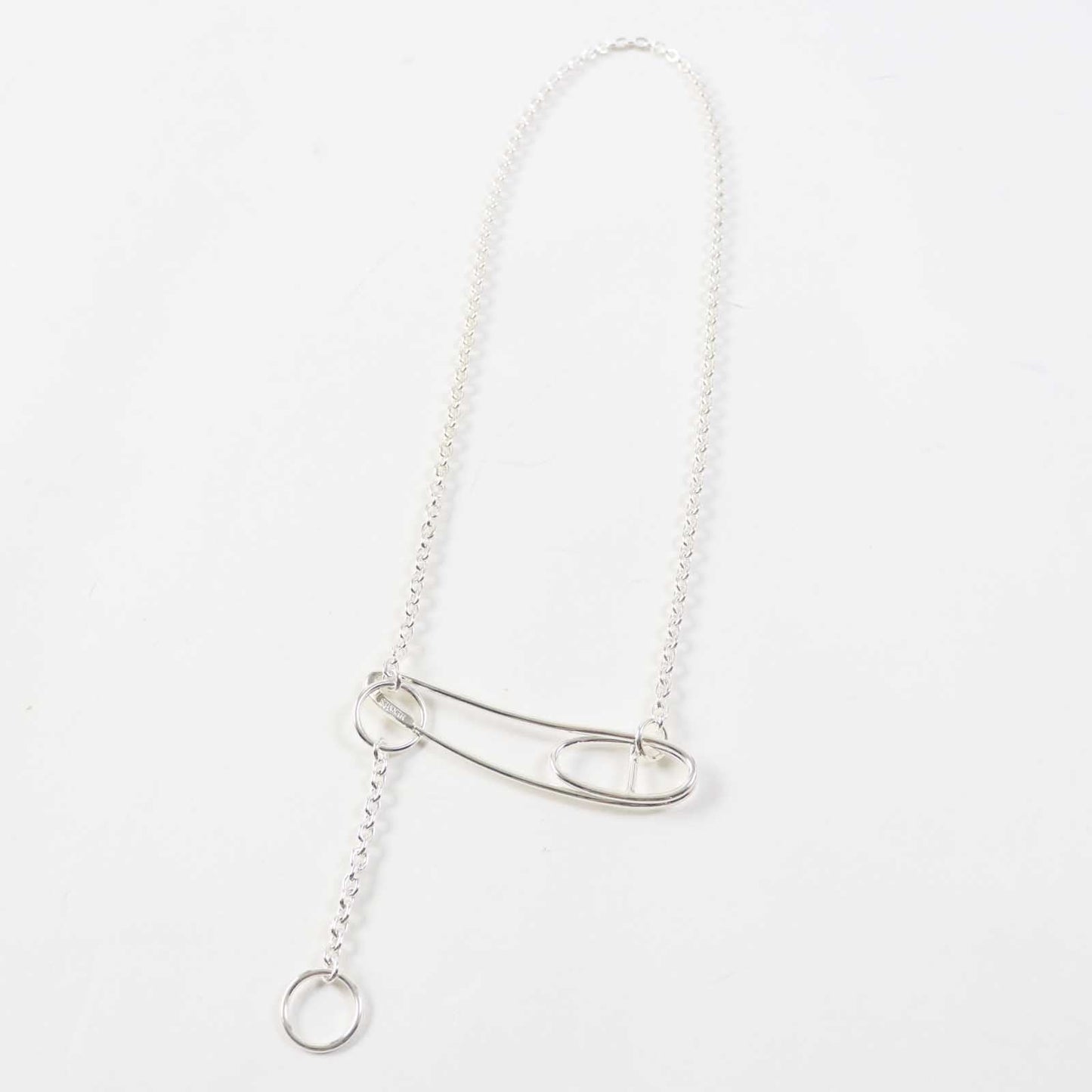 HERMES Necklace AG925 Silver Chene Dunkle Punk