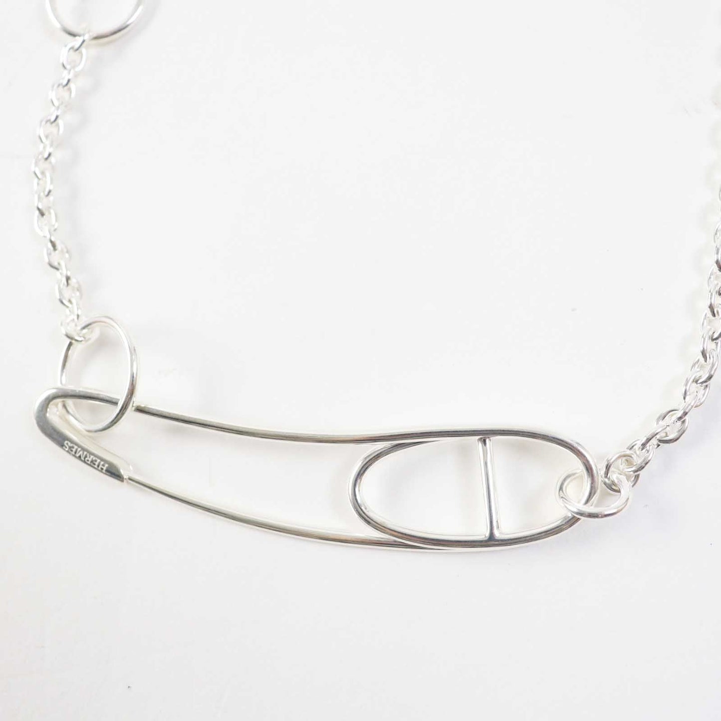HERMES Necklace AG925 Silver Chene Dunkle Punk