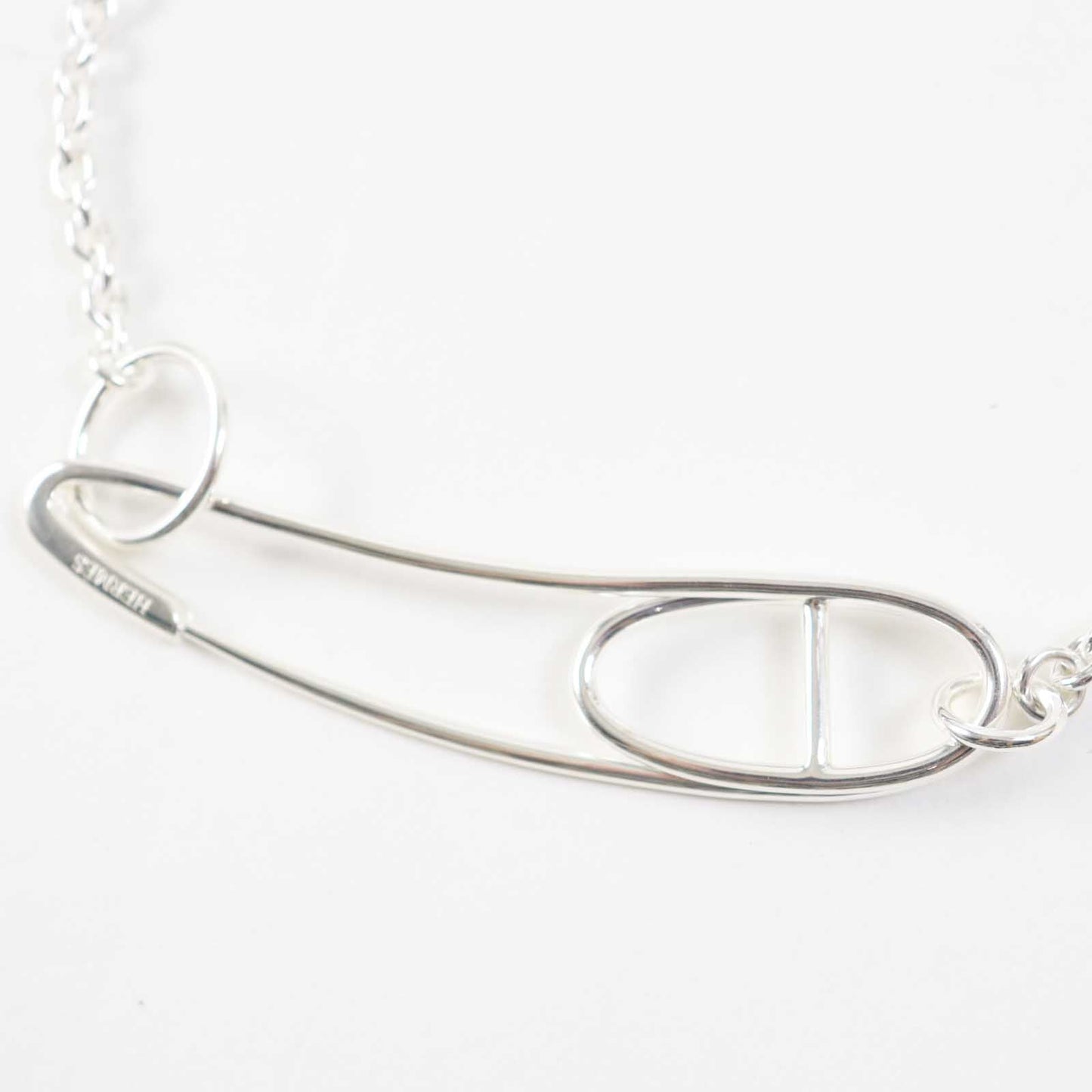 HERMES Necklace AG925 Silver Chene Dunkle Punk