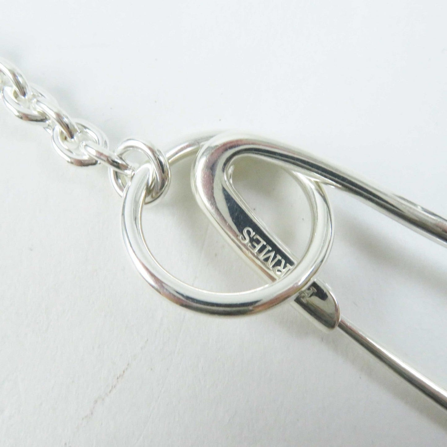 HERMES Necklace AG925 Silver Chene Dunkle Punk