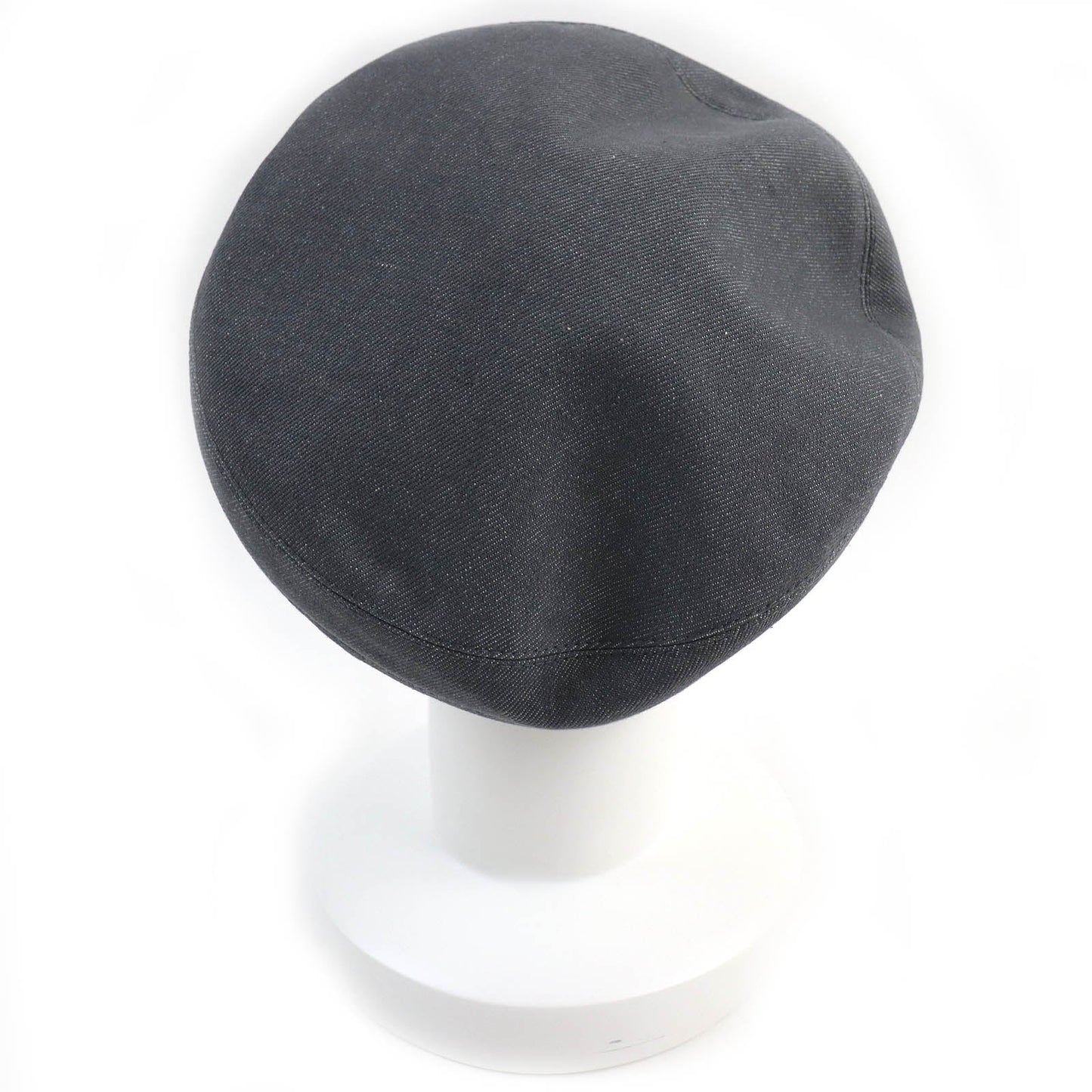 HERMES beret cotton gray Saint Honoré 58