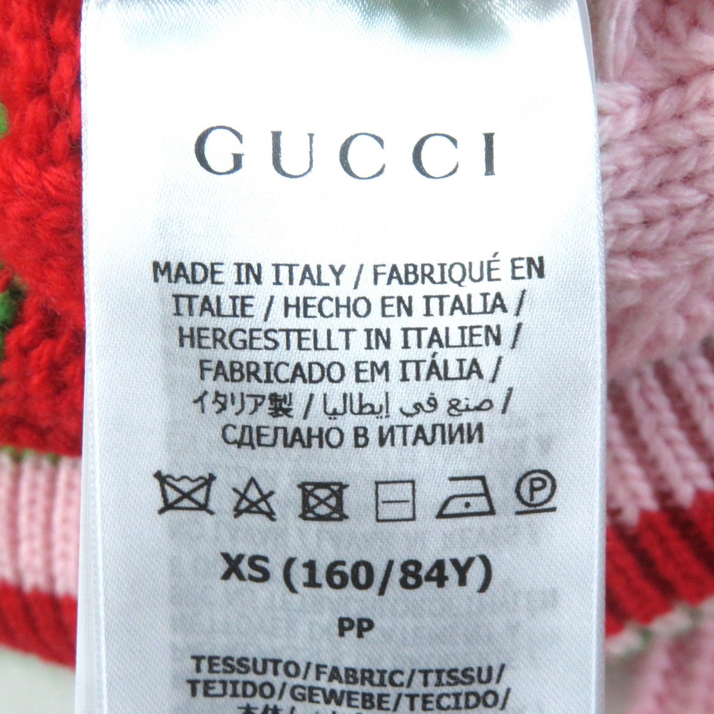 GUCCI one piece 717710 wool Pink multicolor XS