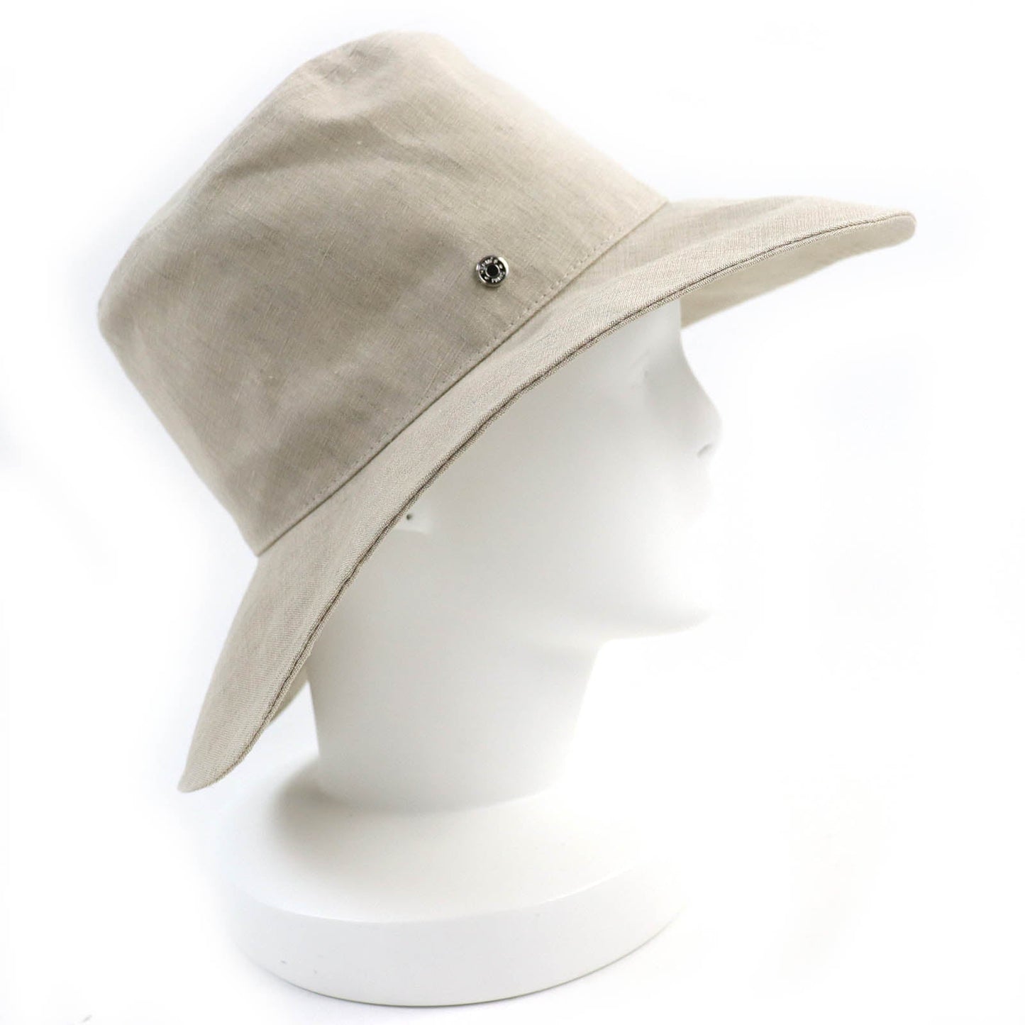 HERMES hat 191016N linen Light beige, SABLE CHAPEAU FEMME RIVOLI LIN PAPER 57