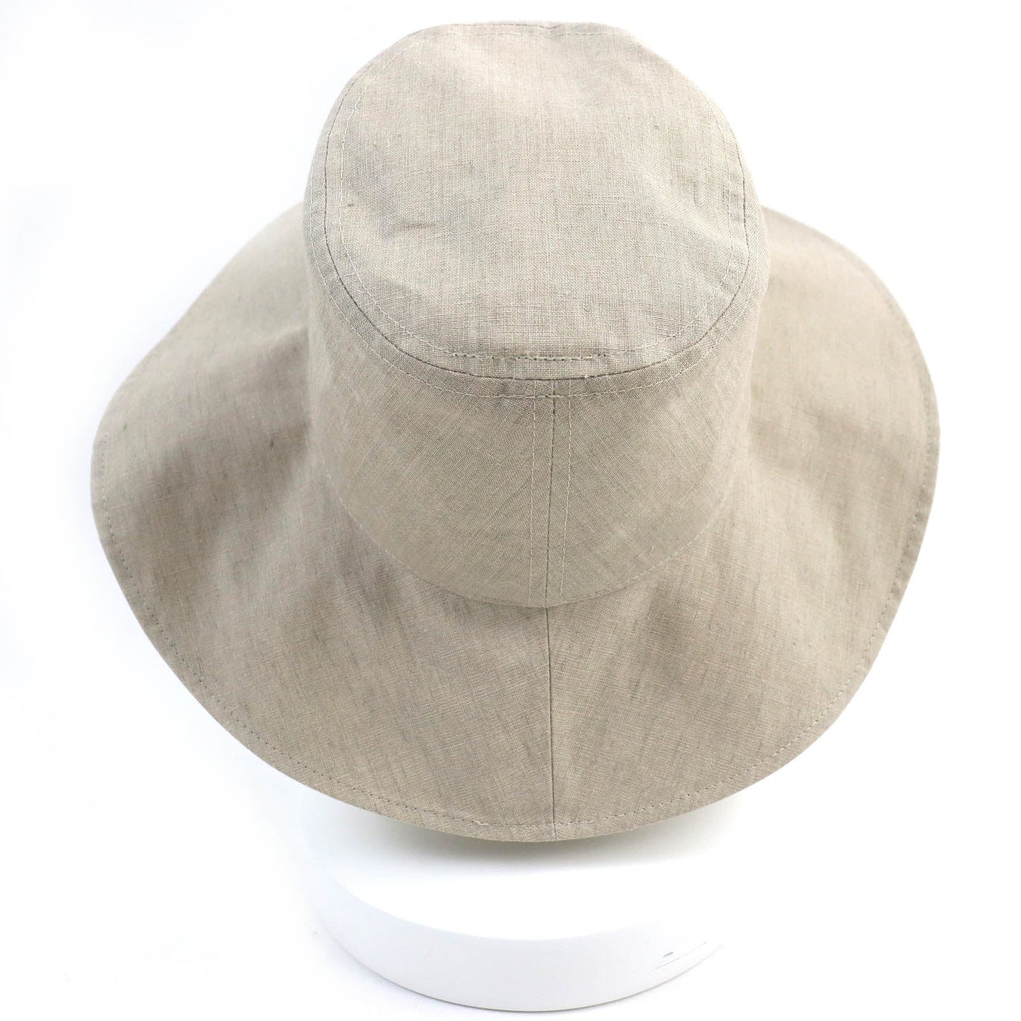 HERMES hat 191016N linen Light beige, SABLE CHAPEAU FEMME RIVOLI LIN PAPER 57