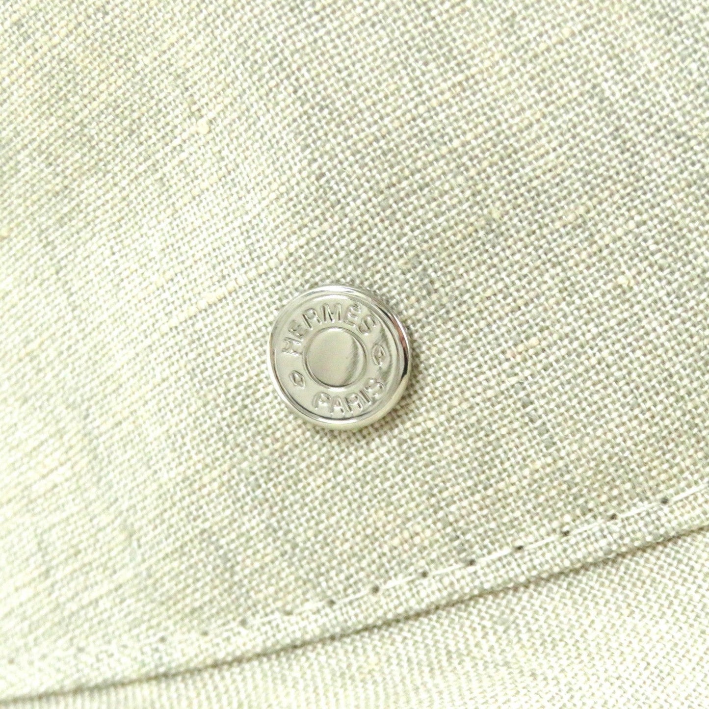 HERMES hat 191016N linen Light beige, SABLE CHAPEAU FEMME RIVOLI LIN PAPER 57