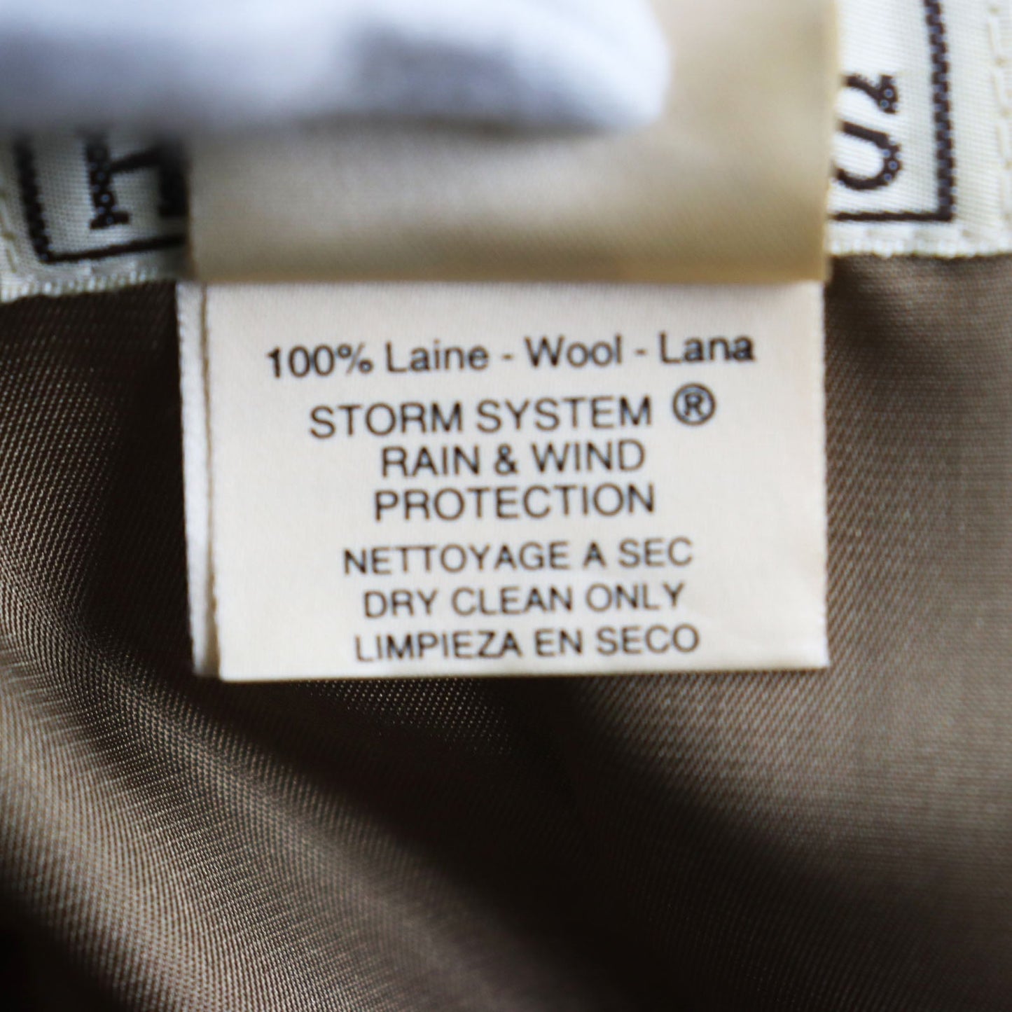 HERMES Stainless collar coat Outer: 100% wool, Lining: 100% acetate Brown type iridescent mens 52 Used