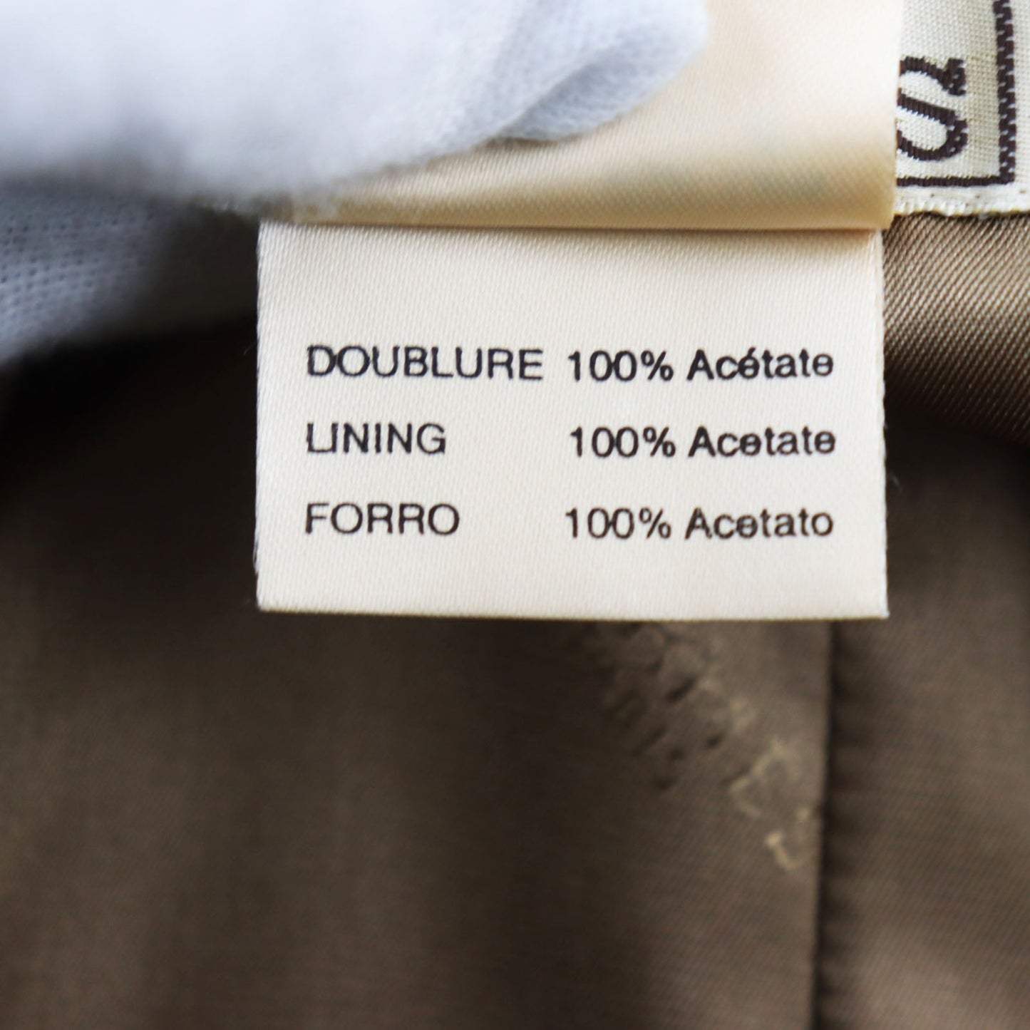 HERMES Stainless collar coat Outer: 100% wool, Lining: 100% acetate Brown type iridescent mens 52 Used