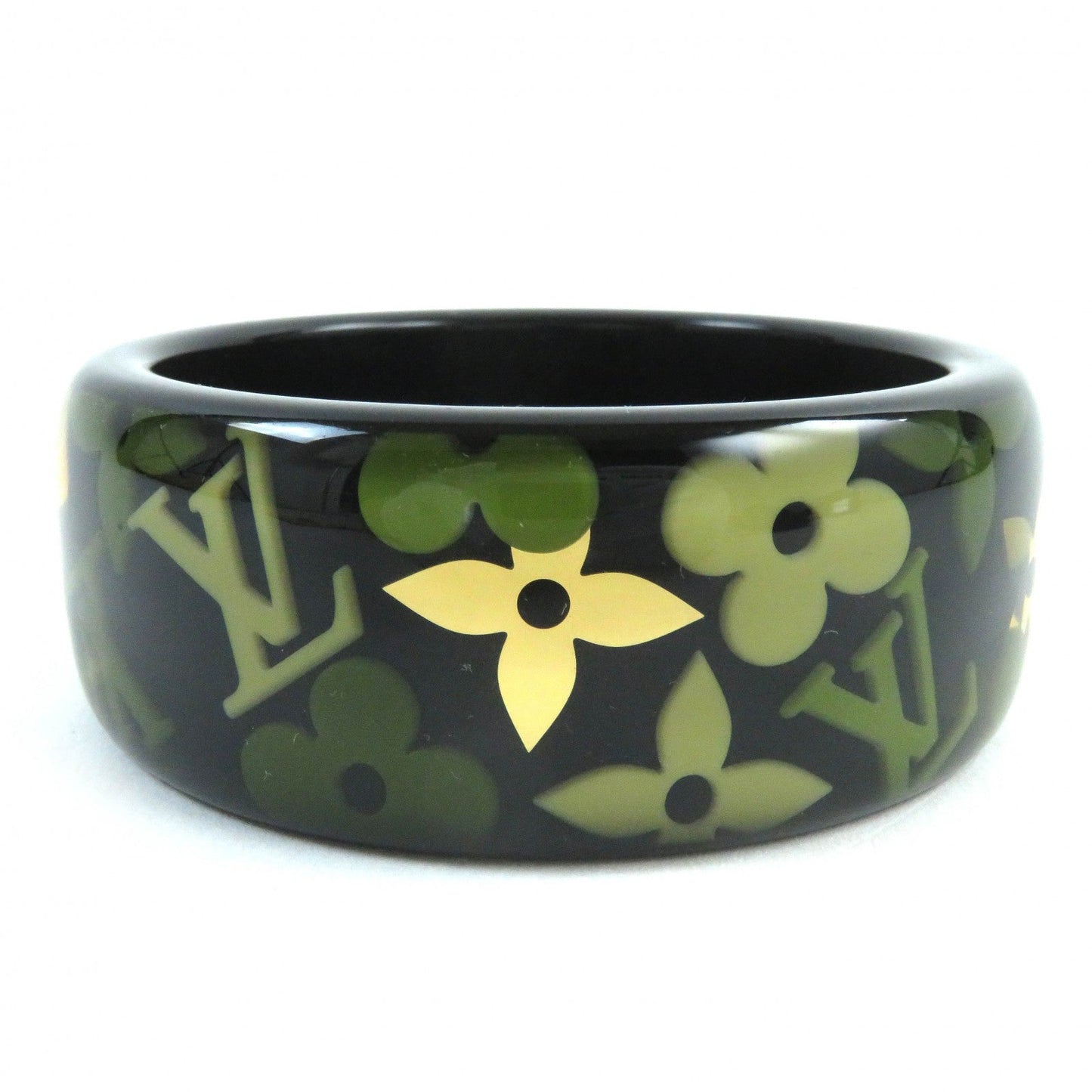 LOUIS VUITTON Bangle M65638 plastic Black Green type Yellow type Gold Brass Referrerandole
