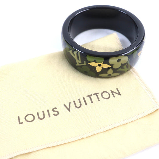LOUIS VUITTON Bangle M65638 plastic Black Green type Yellow type Gold Brass Referrerandole