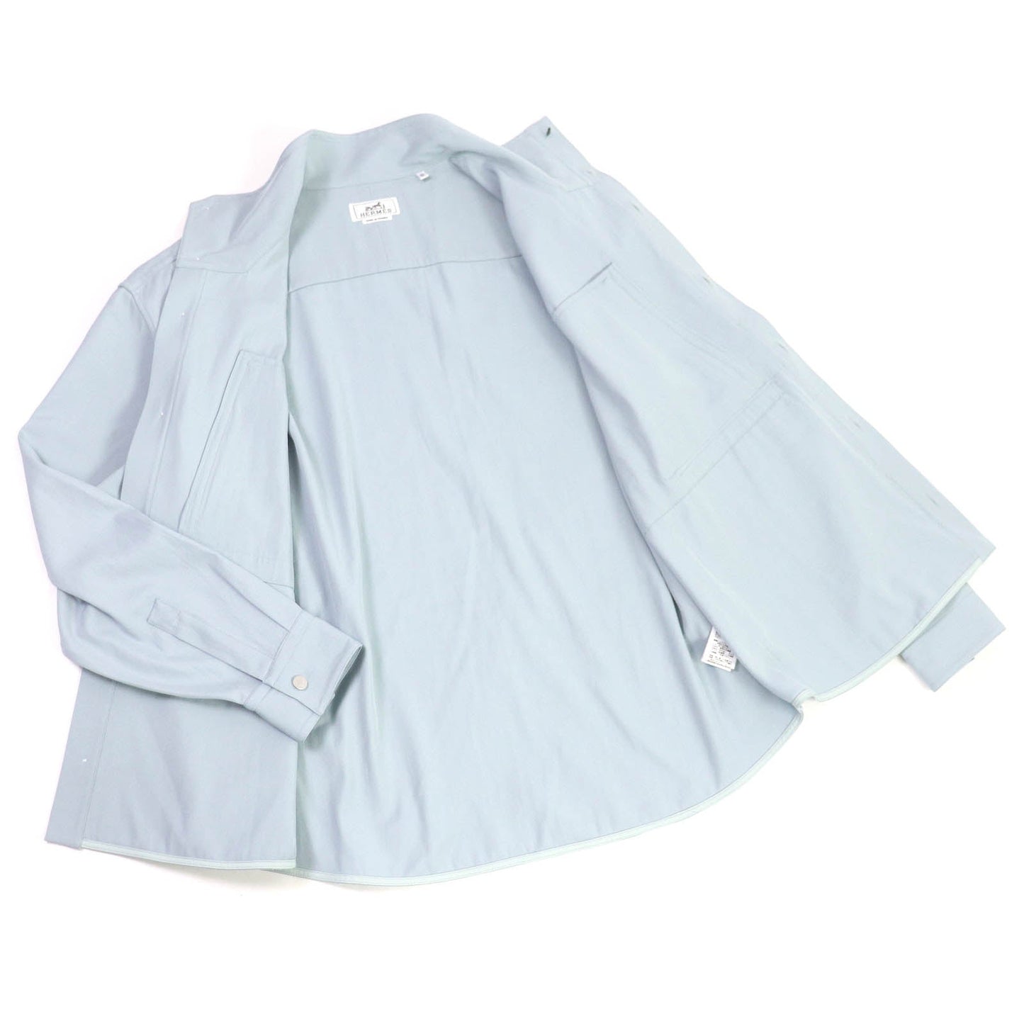 HERMES Blouson wool Light blue 41