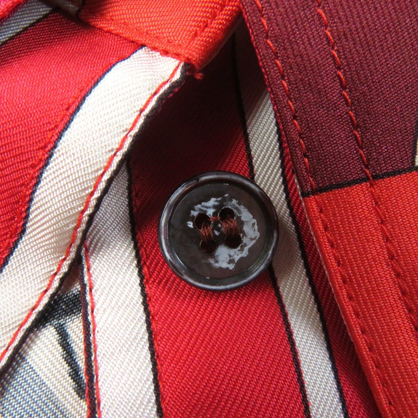 HERMES Short sleeve shirt Main: 100% silk Multi Women 38 Used