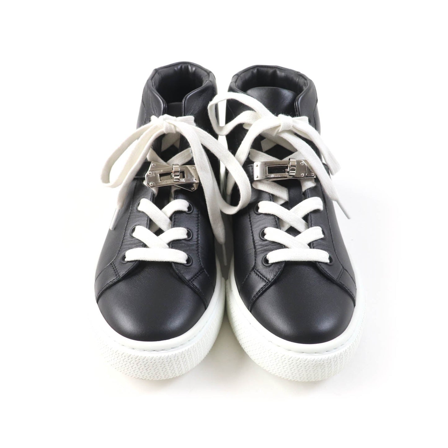 HERMES High cut sneakers 212260Z Main: Leather black Daydream Women 36.5 Used