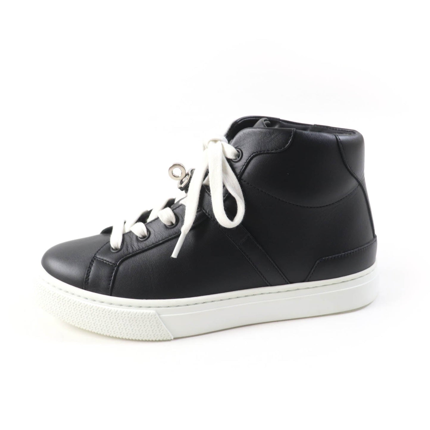 HERMES High cut sneakers 212260Z Main: Leather black Daydream Women 36.5 Used