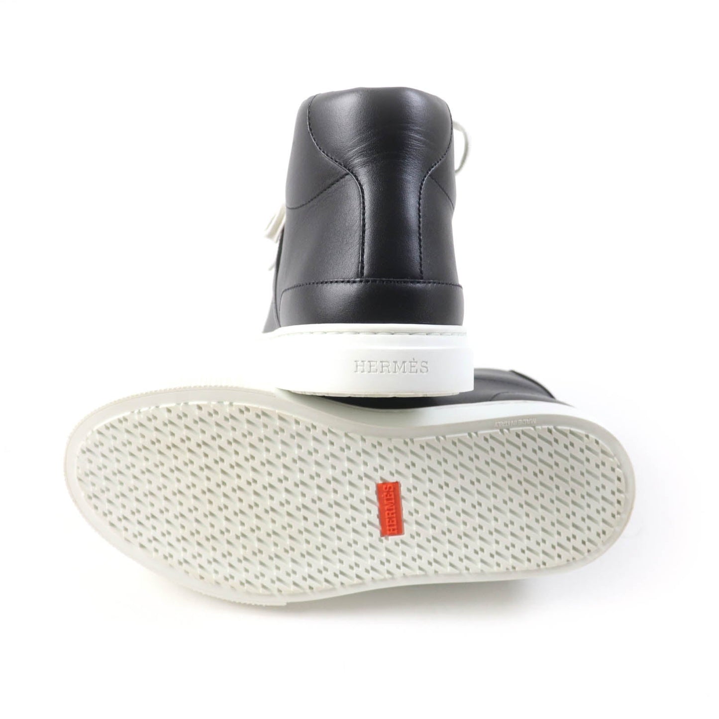 HERMES High cut sneakers 212260Z Main: Leather black Daydream Women 36.5 Used
