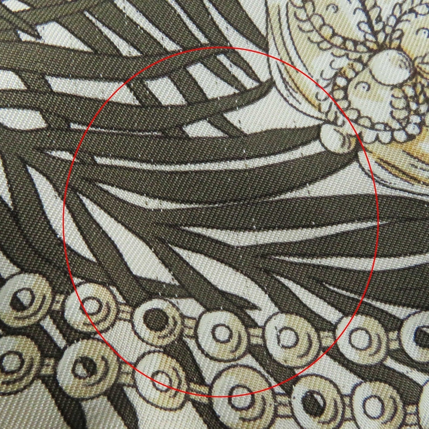 HERMES Main: 100% silk Multi Margiela period TERRES PRECIEUSES Valuable place Women 40 Used