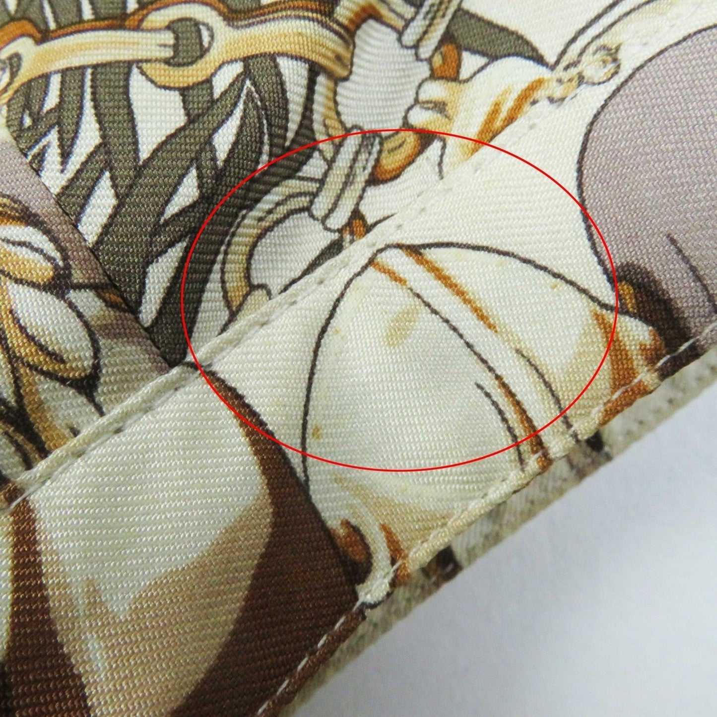 HERMES Main: 100% silk Multi Margiela period TERRES PRECIEUSES Valuable place Women 40 Used
