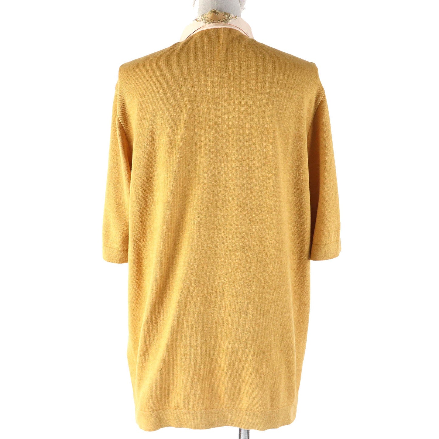 HERMES tops silk Orange type M