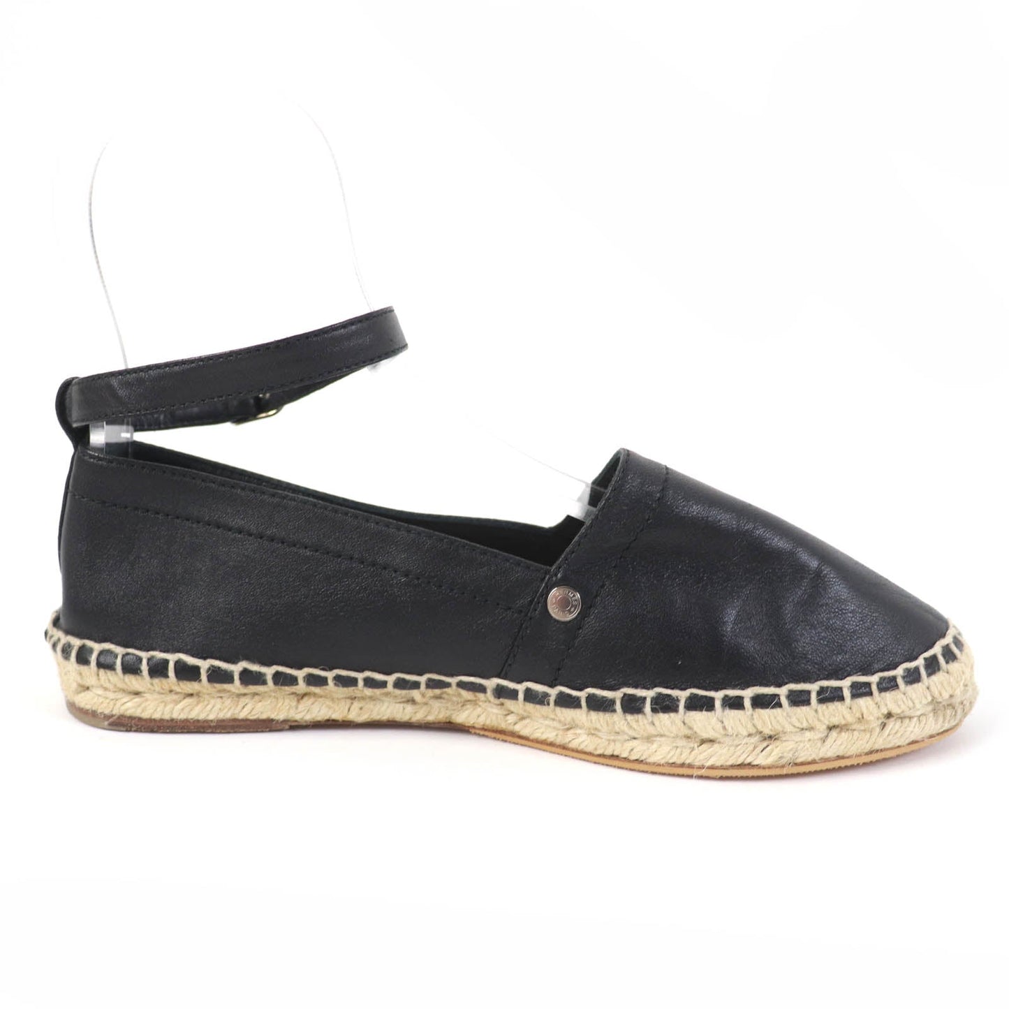 HERMES Slip-on leather black 36