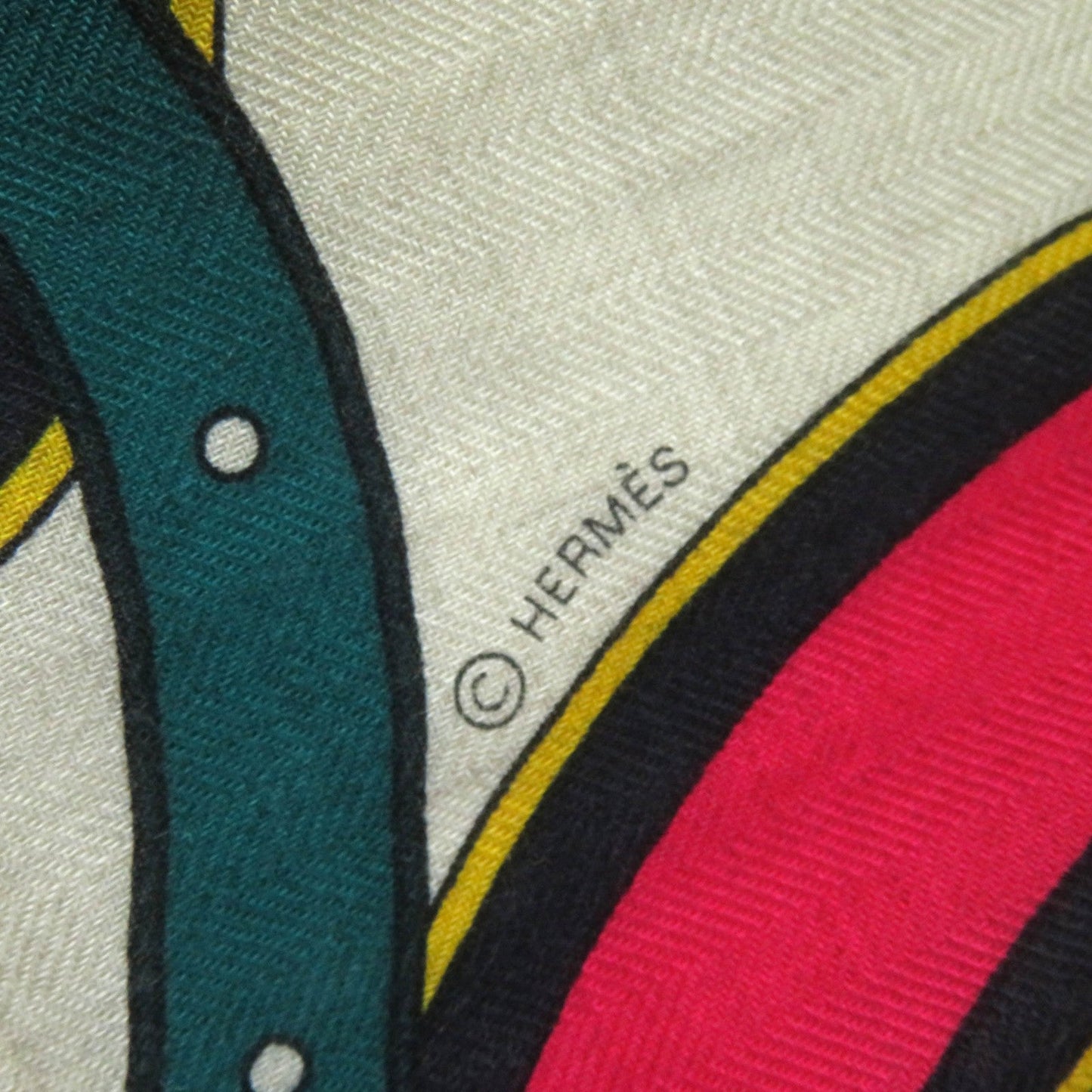 HERMES Stall H243853S cashmere Multi Caléjean 140