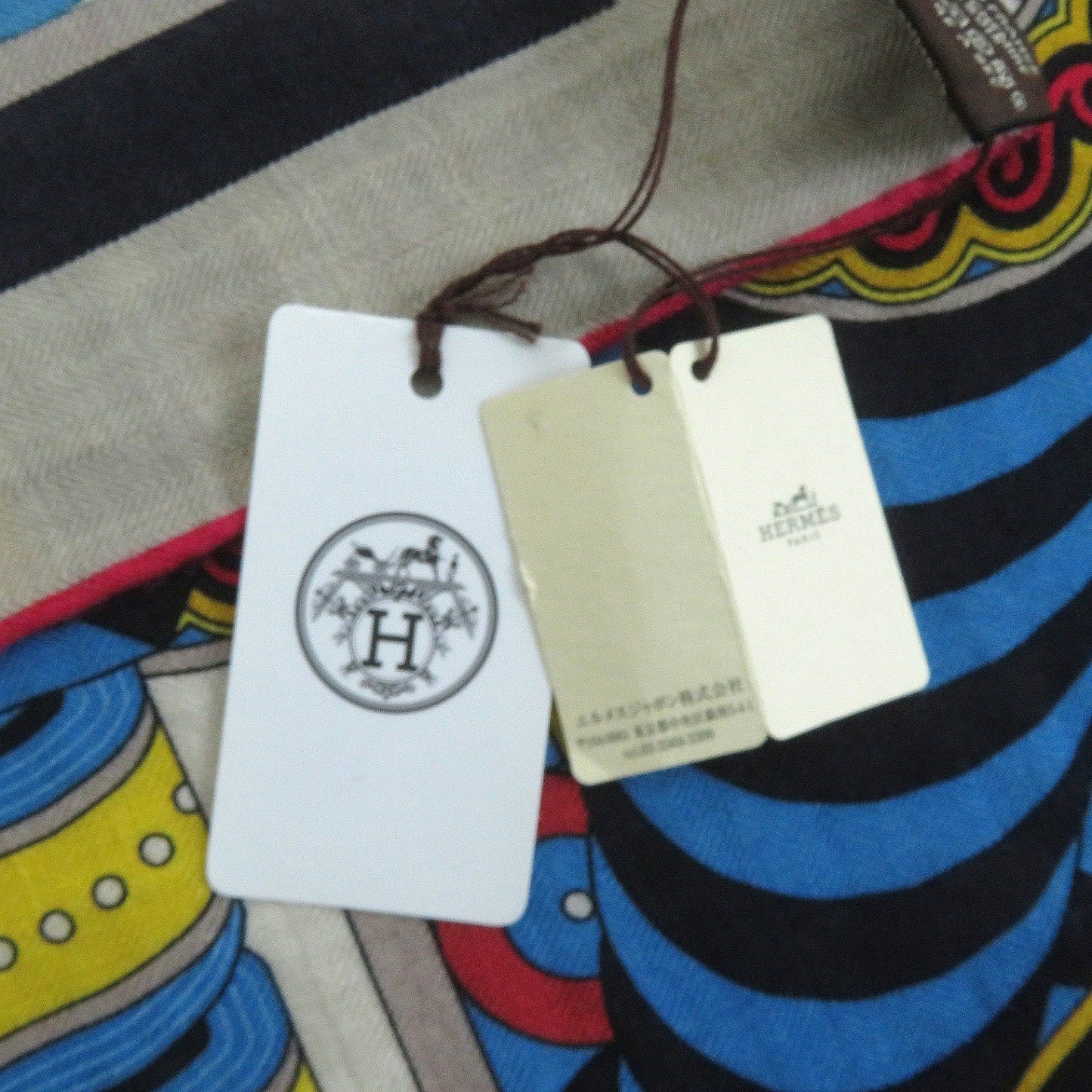 HERMES Stall H243853S cashmere Multi Caléjean 140