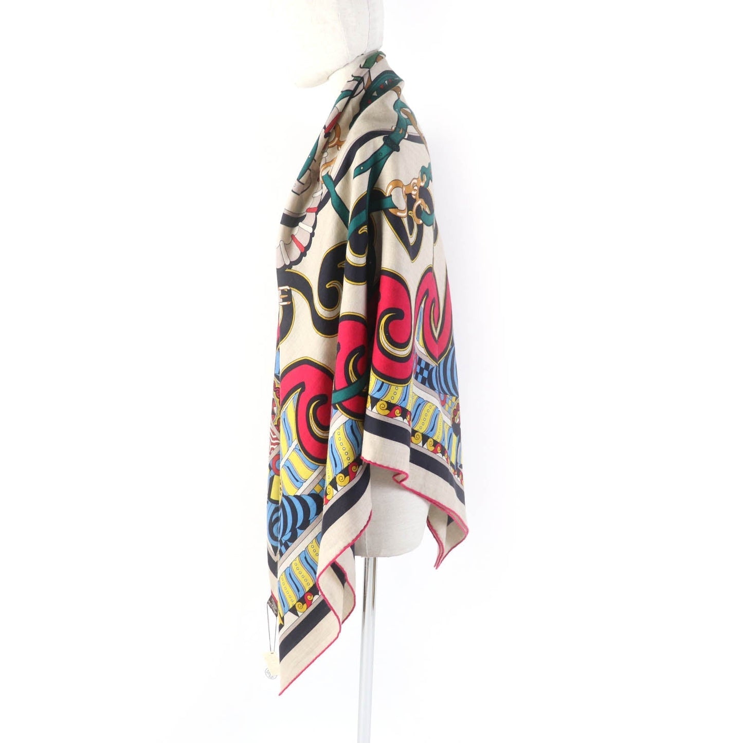HERMES Stall H243853S cashmere Multi Caléjean 140