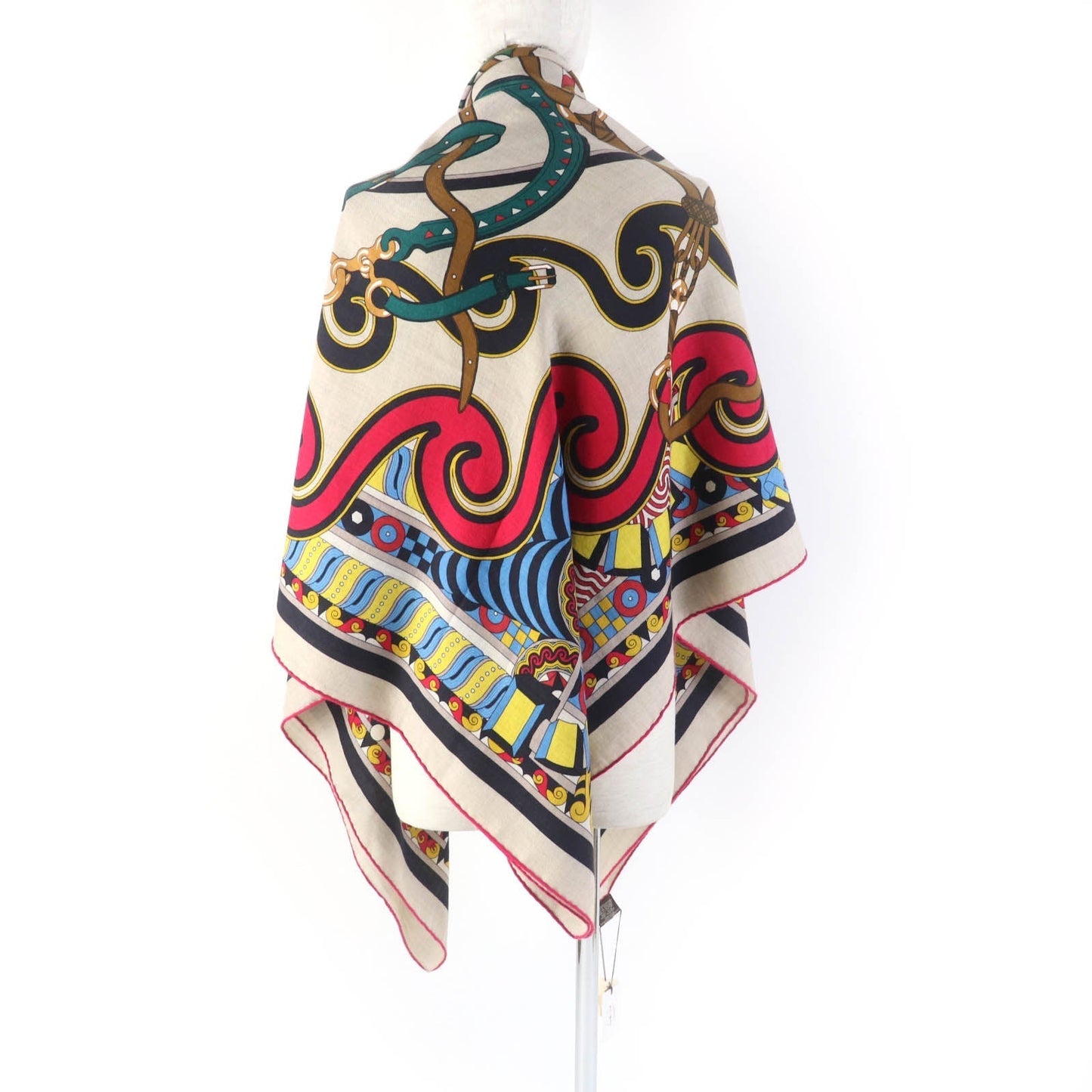 HERMES Stall H243853S cashmere Multi Caléjean 140