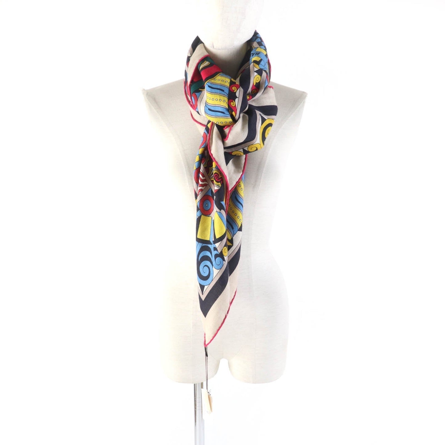 HERMES Stall H243853S cashmere Multi Caléjean 140
