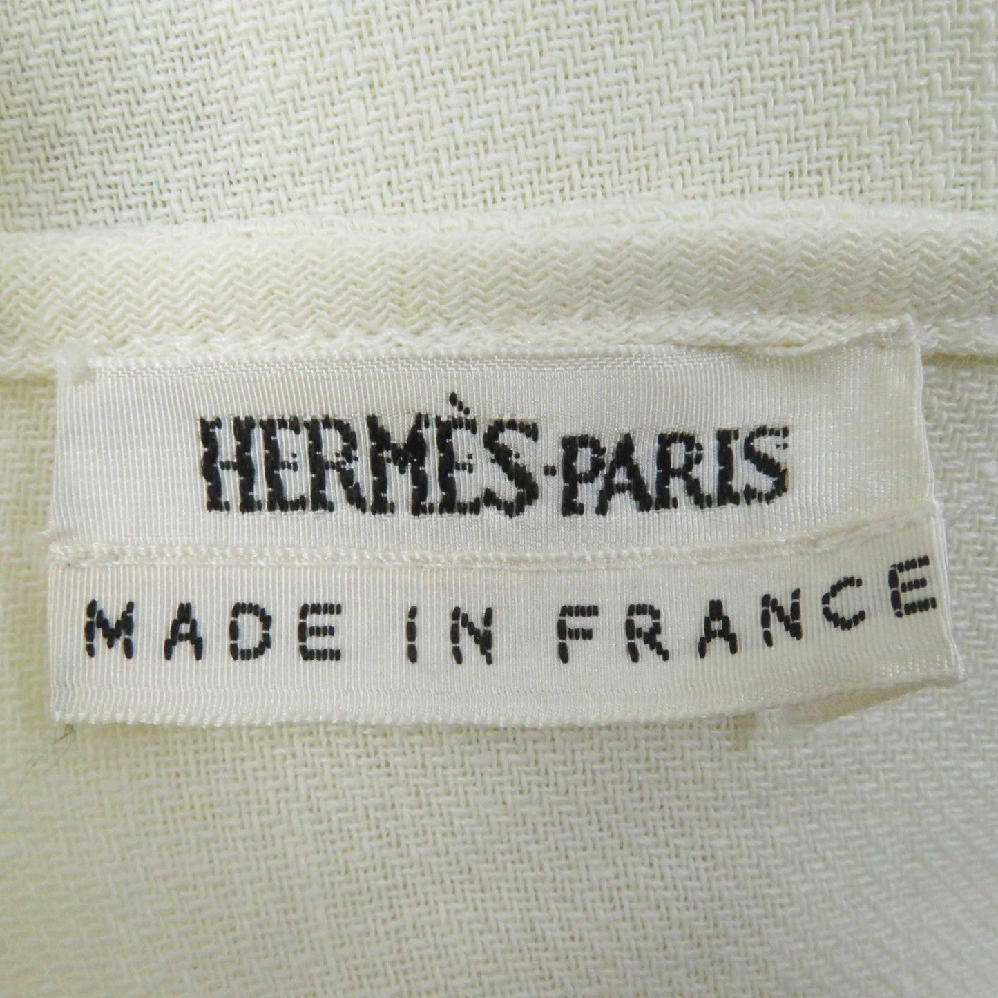 HERMES one piece Main: 100% linen Ivory Margiela period Women 40 Used
