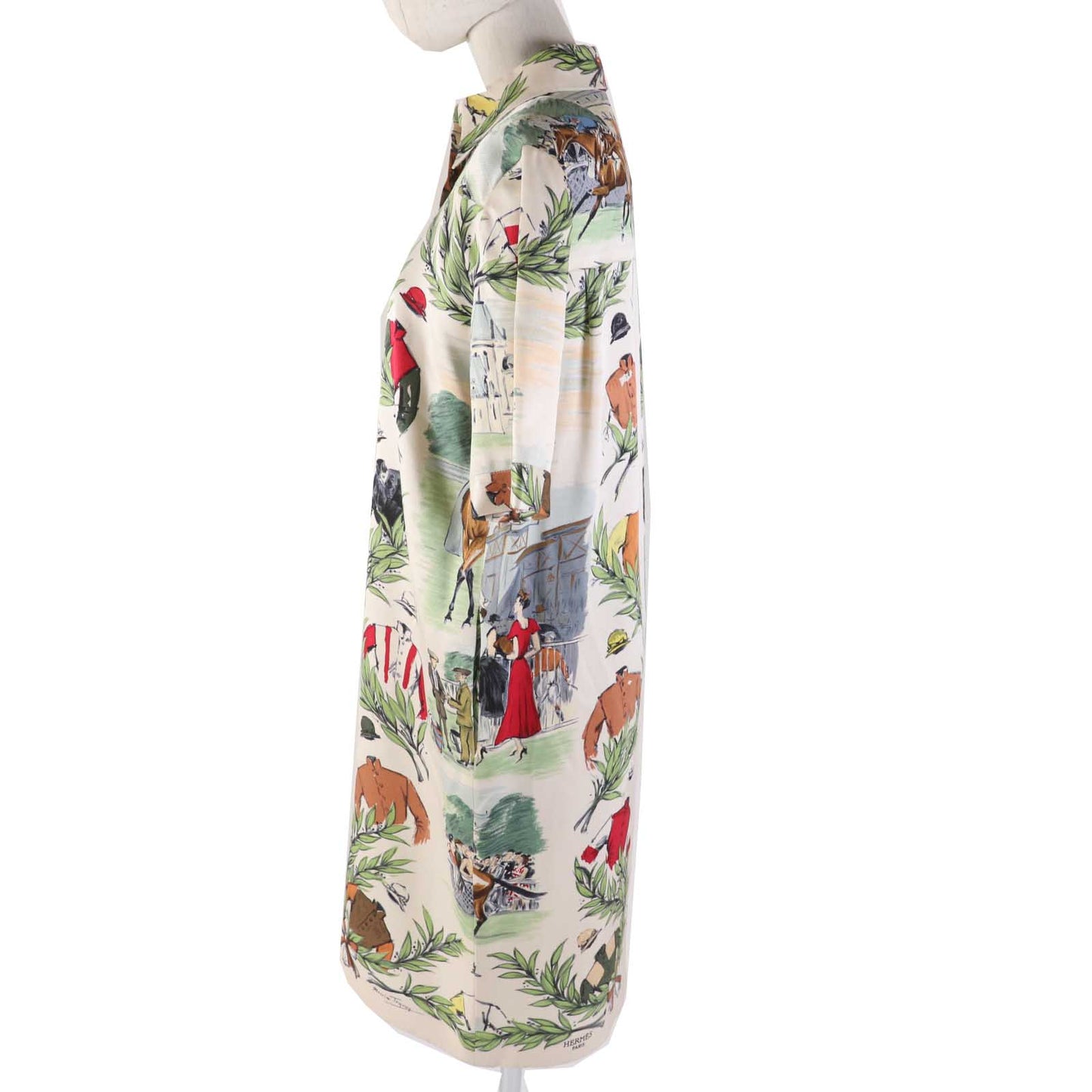 HERMES one piece Main: 100% silk Multi Women 36 Used