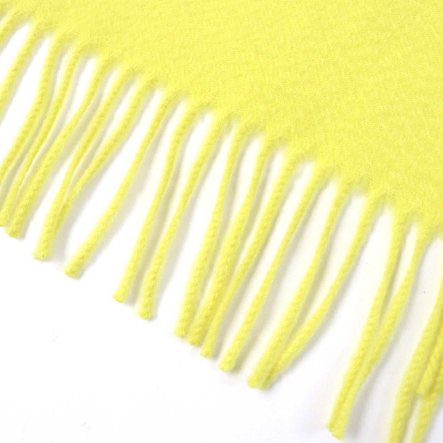 HERMES shawl Main: 100% cashmere yellow Women Used