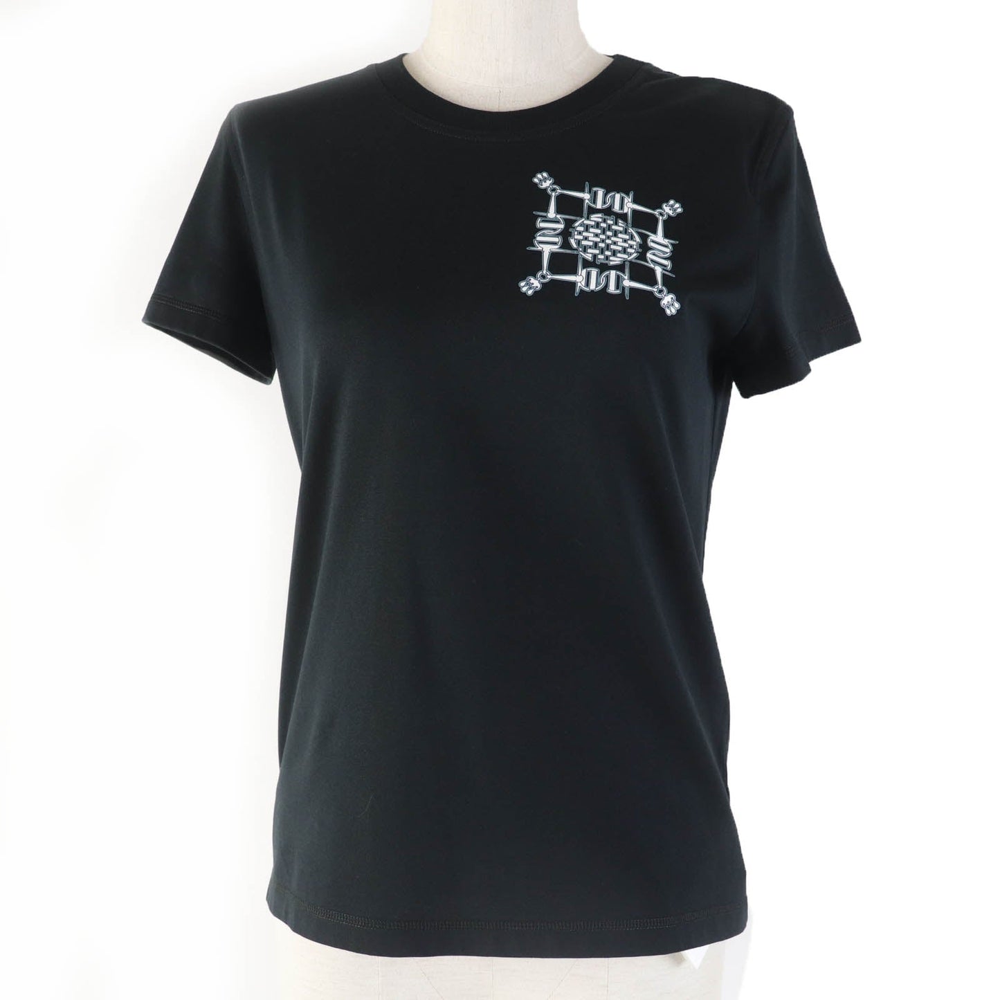 HERMES Short sleeve T-shirt 4H4642DA cotton black 34