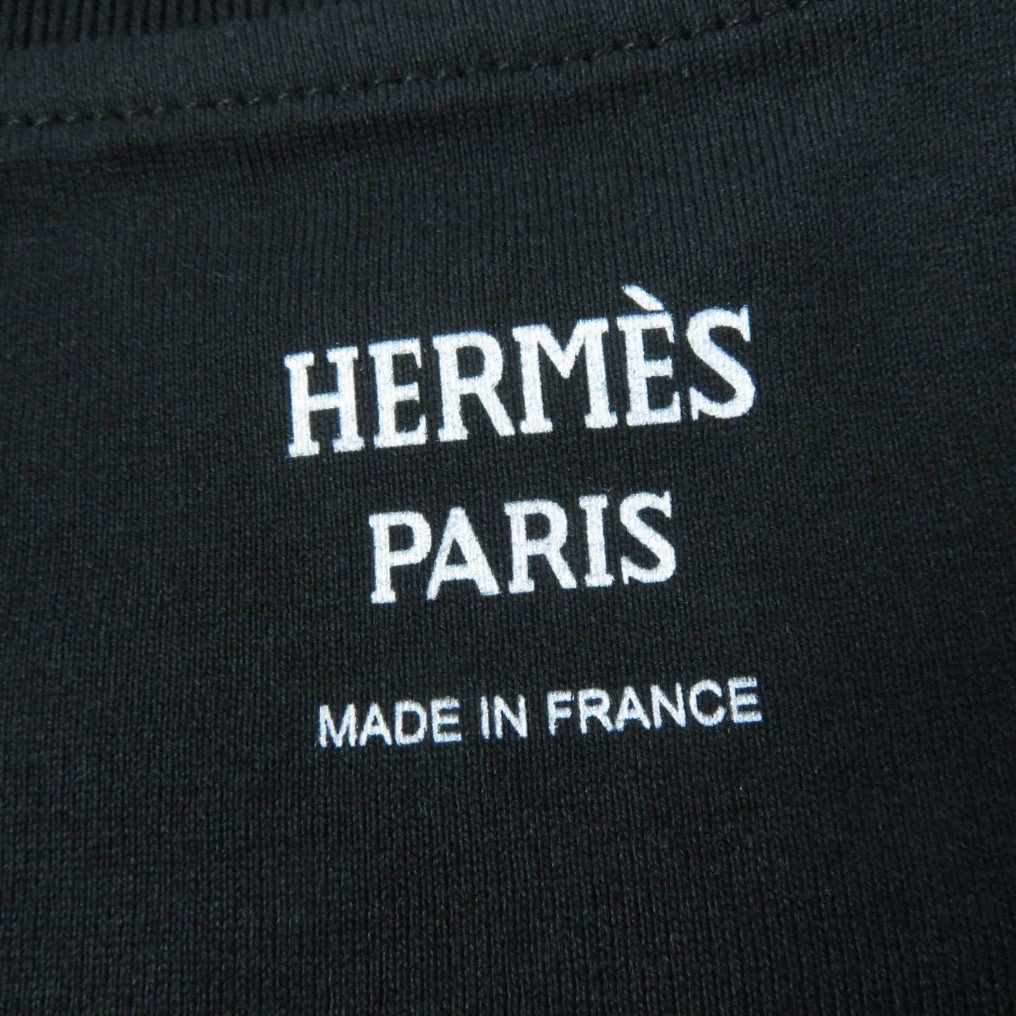 HERMES Short sleeve T-shirt 4H4642DA cotton black 34