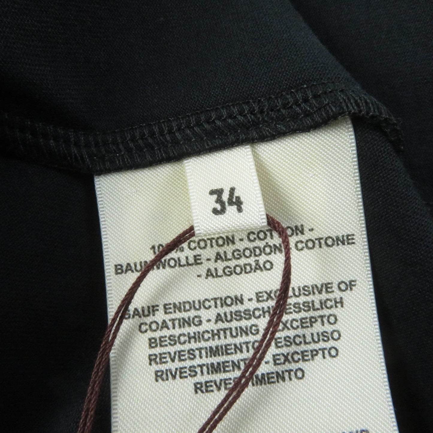 HERMES Short sleeve T-shirt 4H4642DA cotton black 34