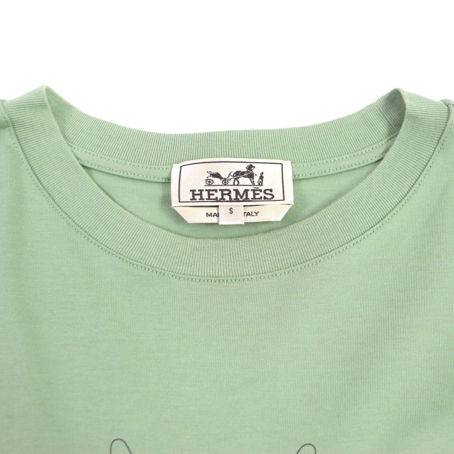 HERMES Short sleeve T-shirt H367970HA cotton green quarter bash S