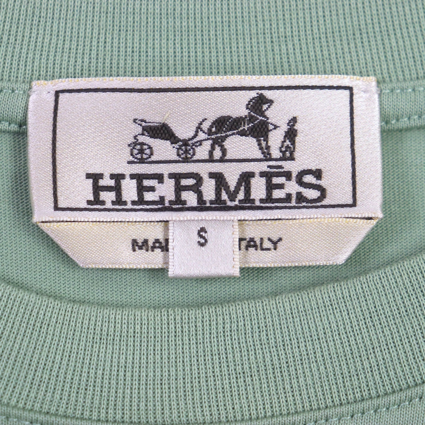 HERMES Short sleeve T-shirt H367970HA cotton green quarter bash S