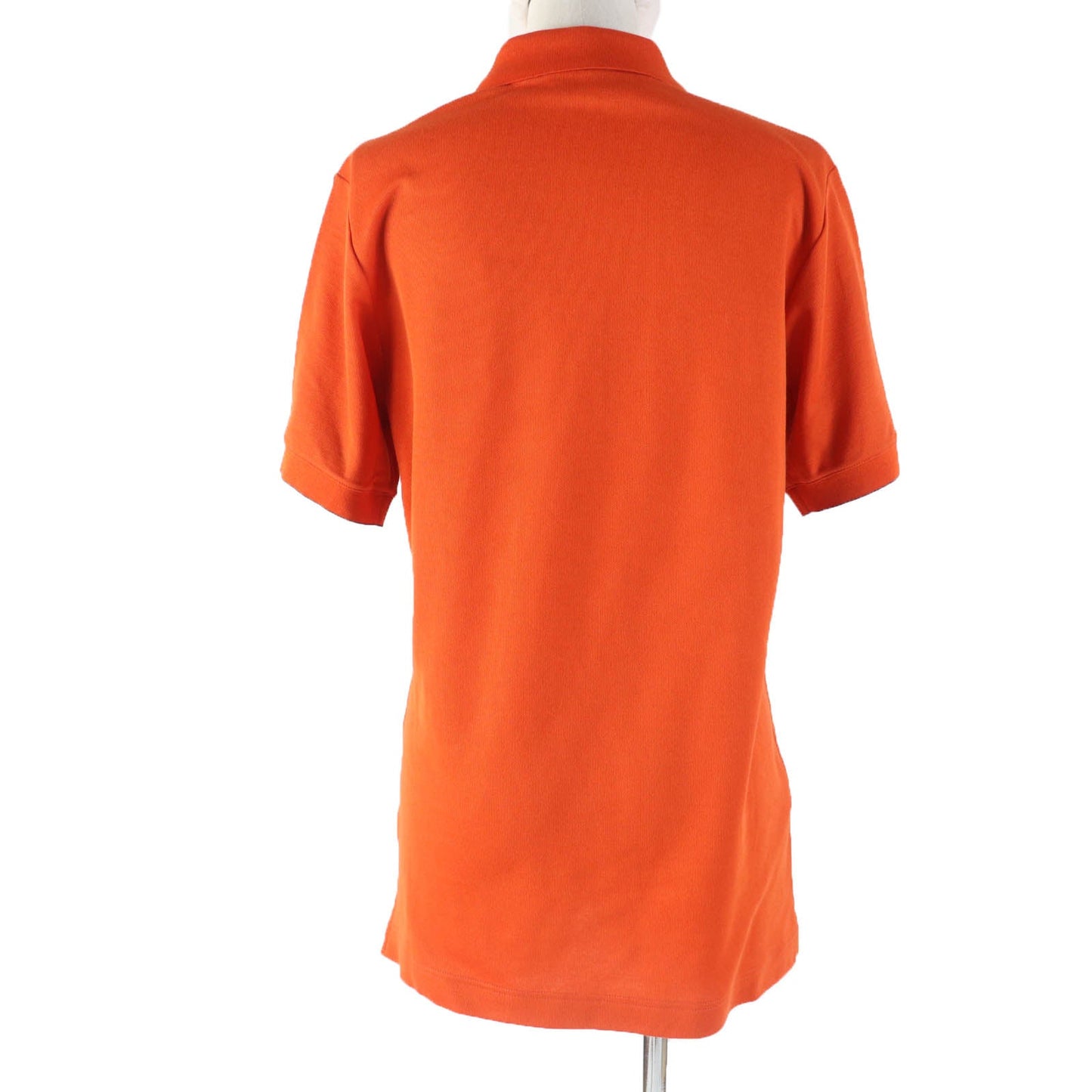 HERMES Short sleeve polo shirt H800270E cotton Orange Double Joux XL