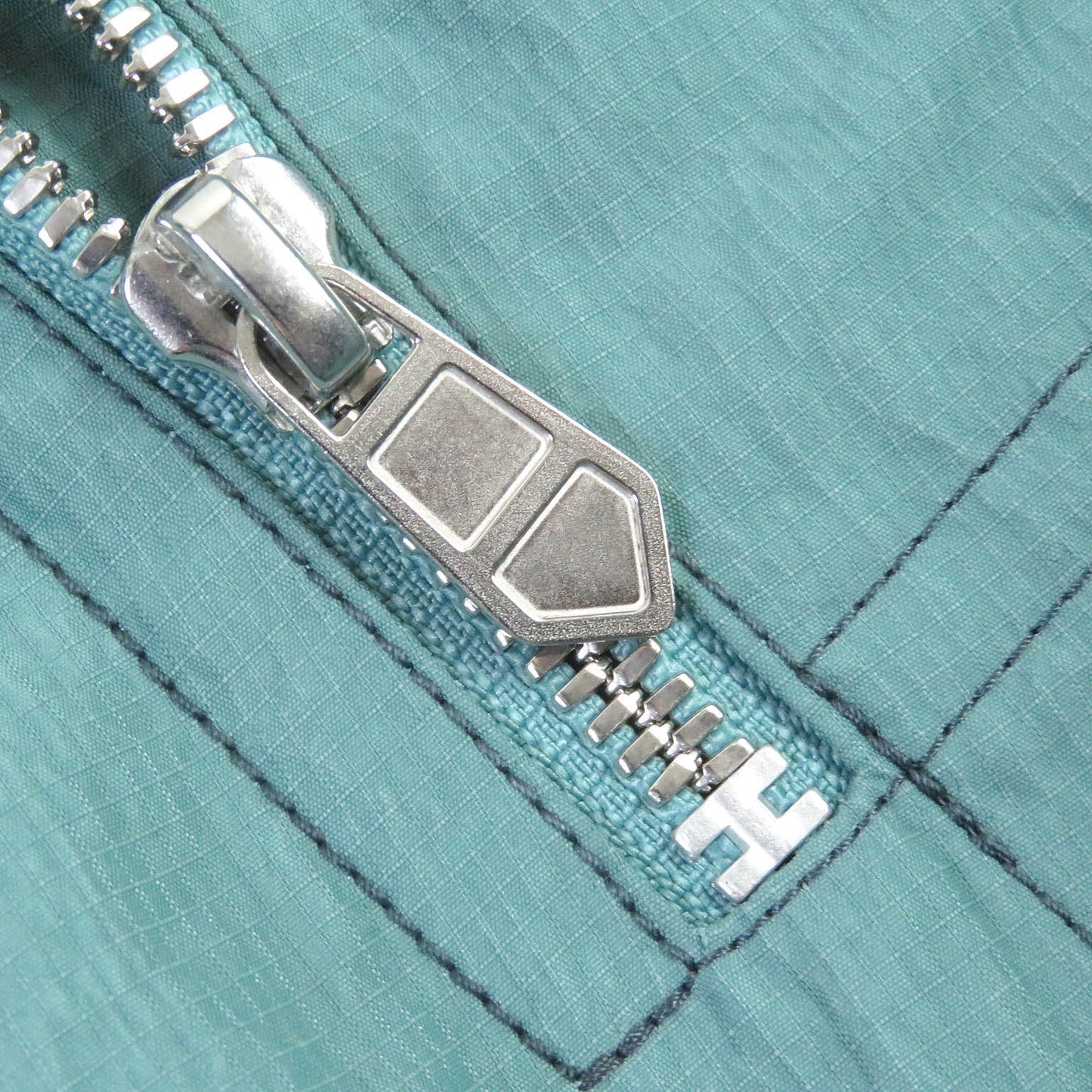 HERMES coat Main: 58% cupra, Main: 42% nylon, Part: 100% cotton Light blue mens 48 Used