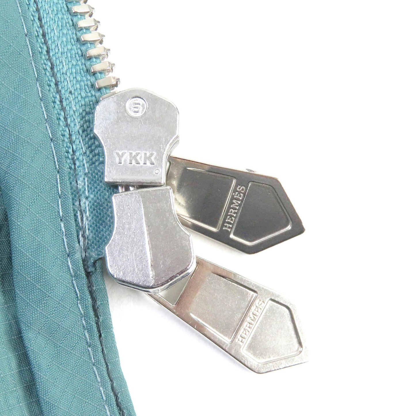 HERMES coat Main: 58% cupra, Main: 42% nylon, Part: 100% cotton Light blue mens 48 Used