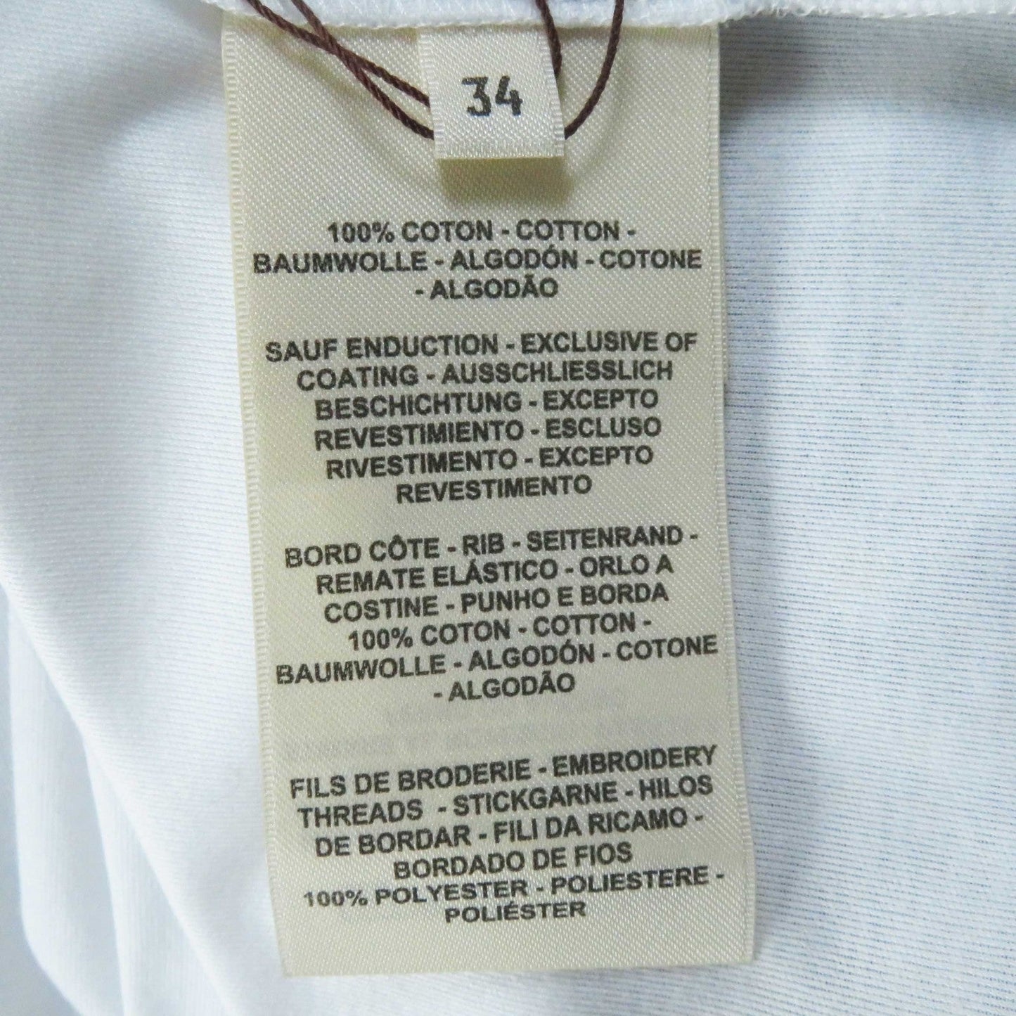 HERMES one piece 3E4507DH cotton White mulch 34