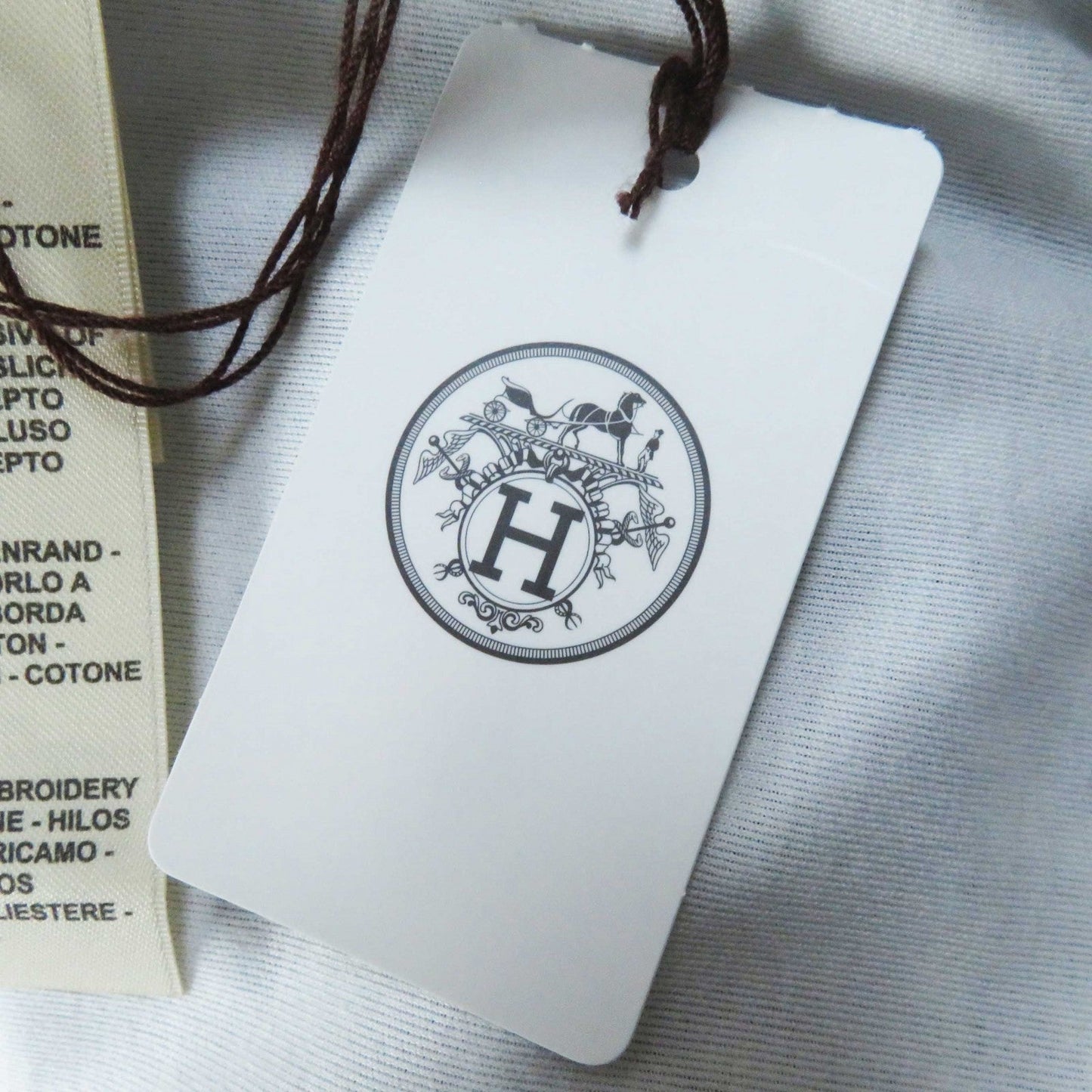HERMES one piece 3E4507DH cotton White mulch 38