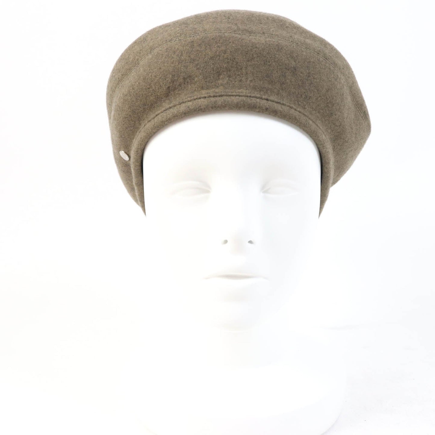 HERMES beret cashmere Brown type Saint Honoré 58