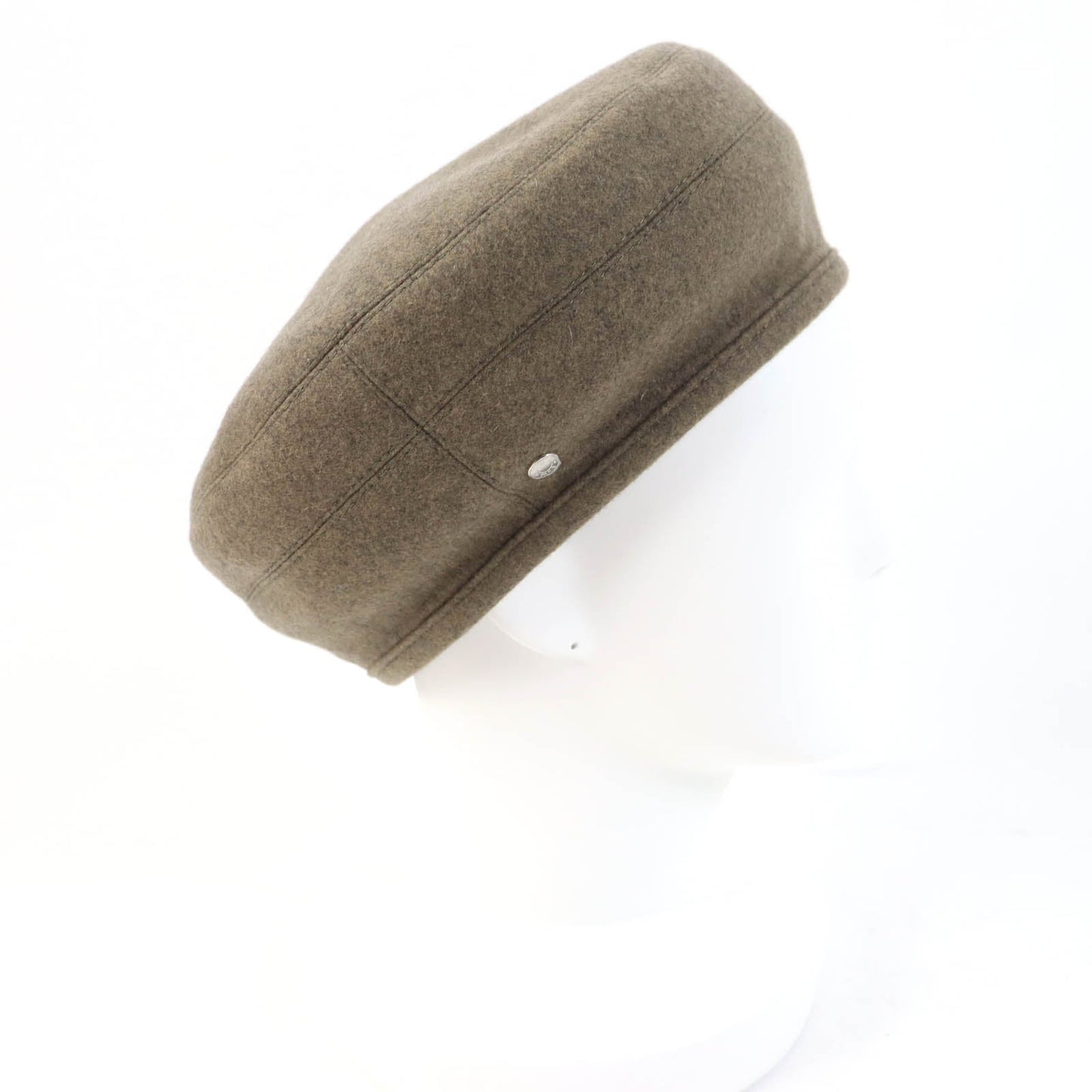 HERMES beret cashmere Brown type Saint Honoré 58