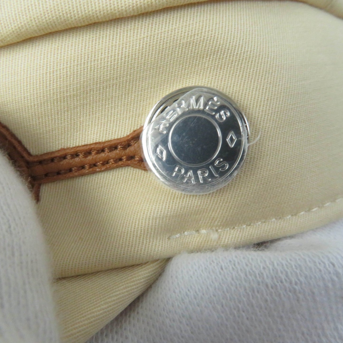 HERMES Casquette cotton beige Kabul Cricket 56