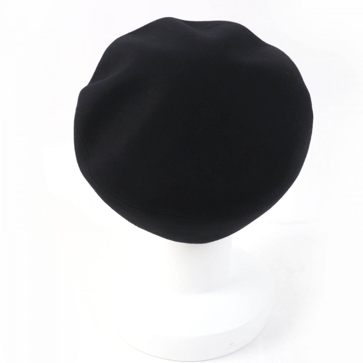 HERMES beret cashmere black 58